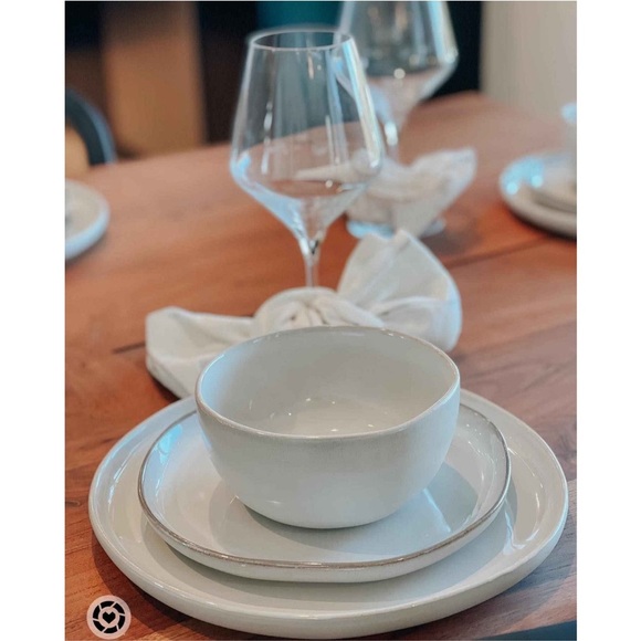 8" 4pk Stoneware Reactive Glaze Salad
Plate Set Gray - Hearth & Hand - Picture 6 of 8